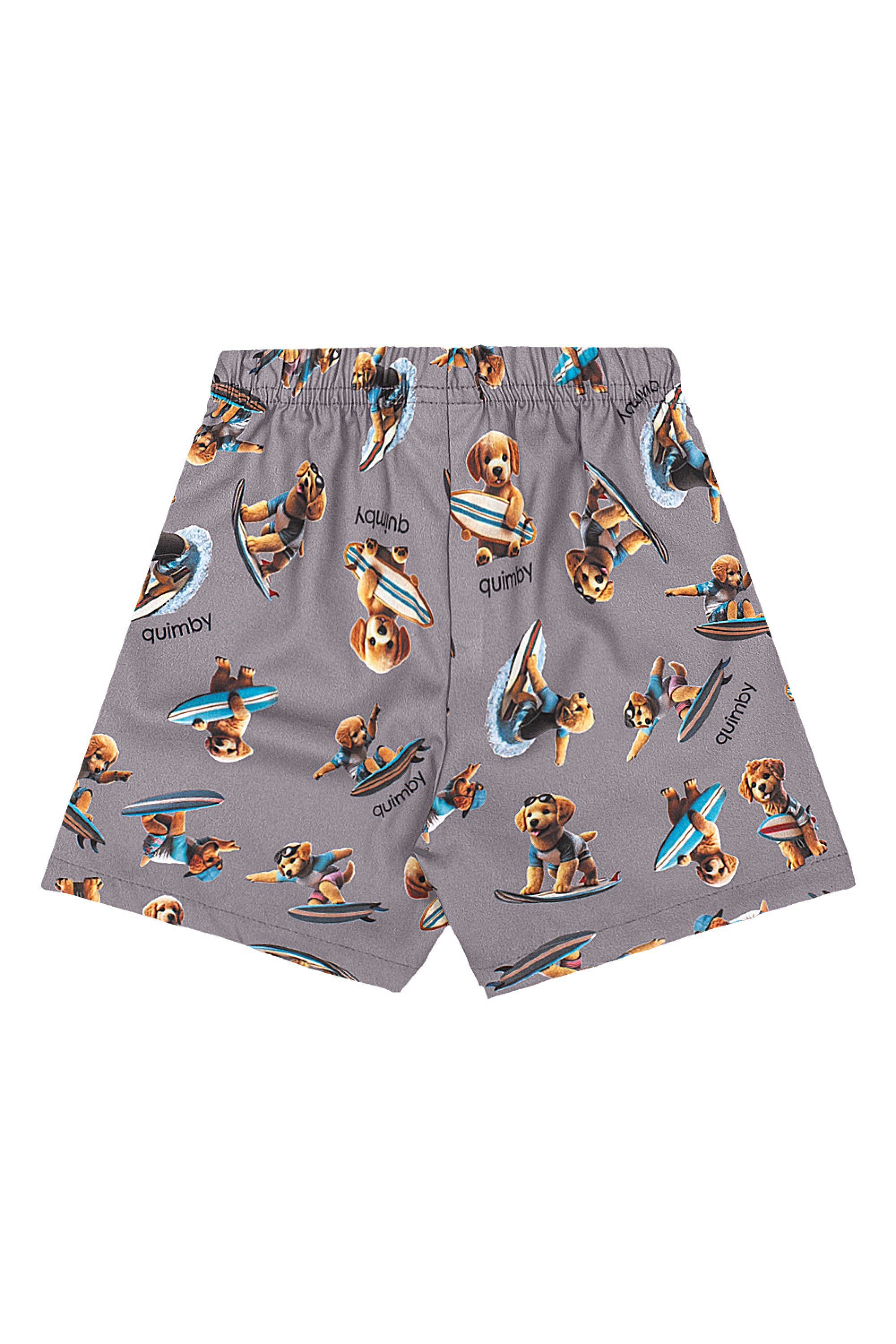 Conjunto Surf Dog para Bebê Menino com Regata e Bermuda (Amarelo Claro) Quimby - Imagem 24